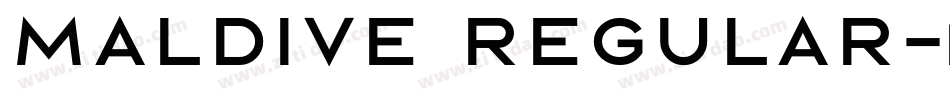 Maldive Regular字体转换